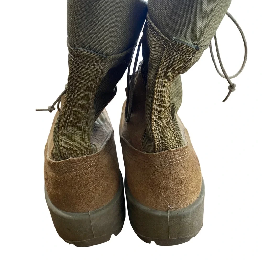 Belleville USMC Combat Boots Mens 6.0 R‎ Suede Nylon EGA Tactical Military Brown